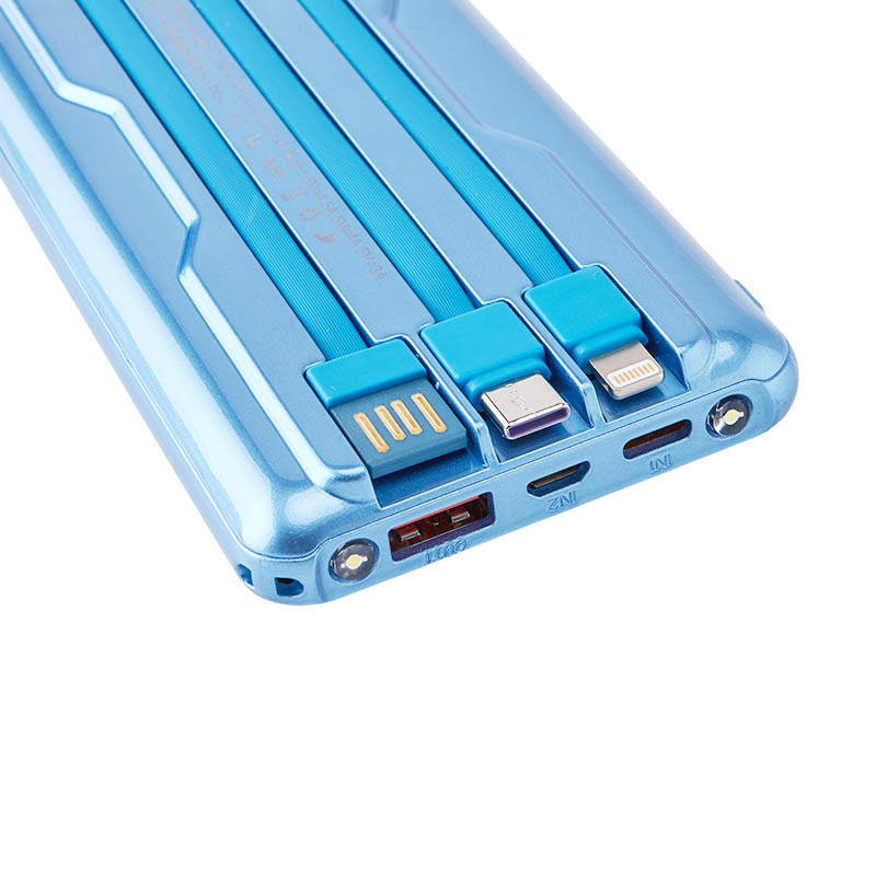 10000mAh 20000mAh New Mobile Power Bank With Large Capacity And Built-In Cable 100W Super Fast Charging Power Bank